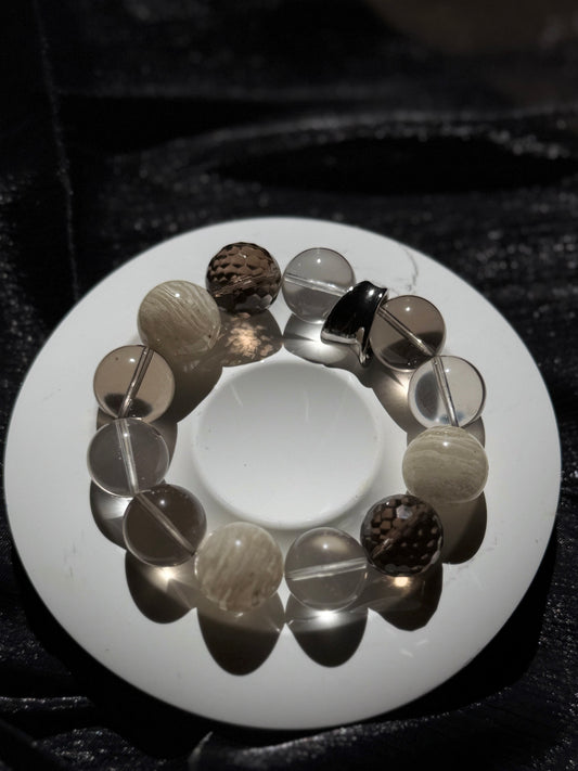 Serin | "Emptiness" Series – One-of-a-Kind Natural Crystal Art Bracelet