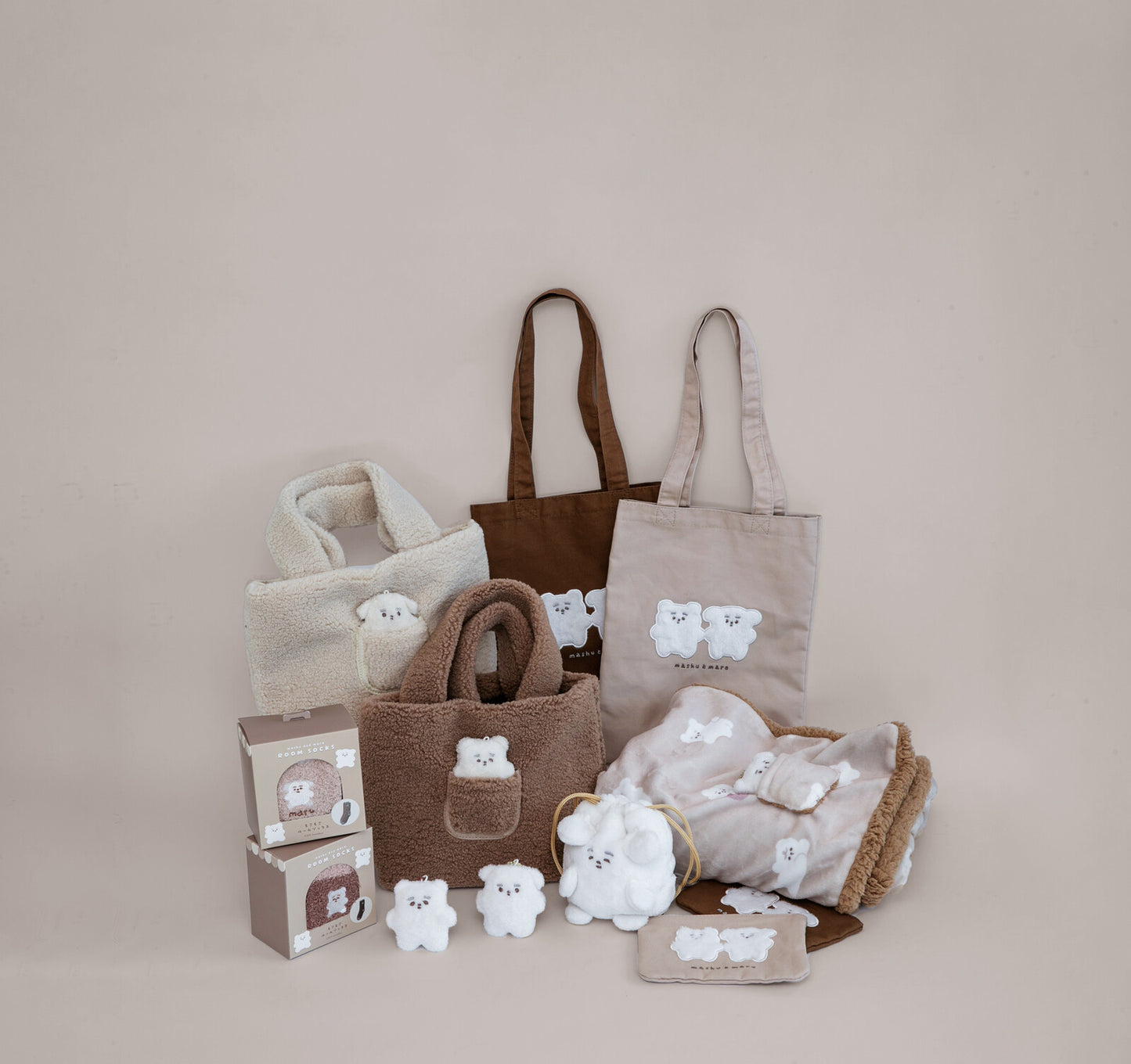 Tote Bag Beige - Dog
