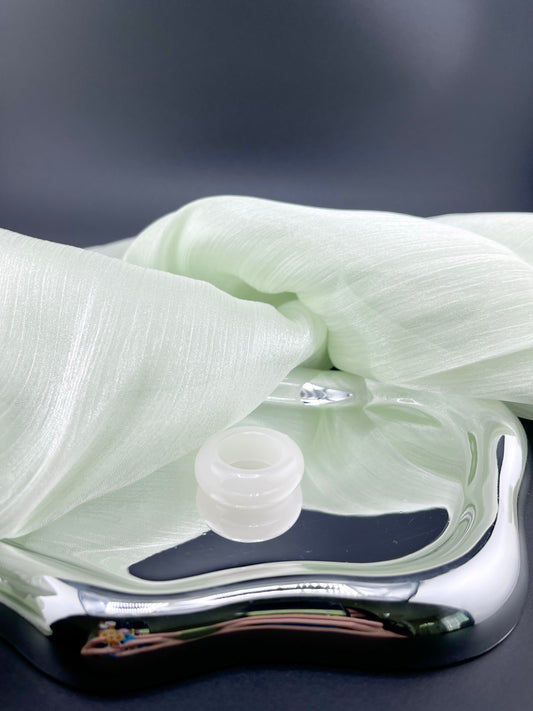 Icy White@ Large Band Ring 10mm