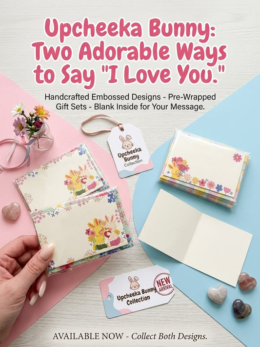 Mini Card & Envelope Set - Bunny (5 cards + 5 envelopes)