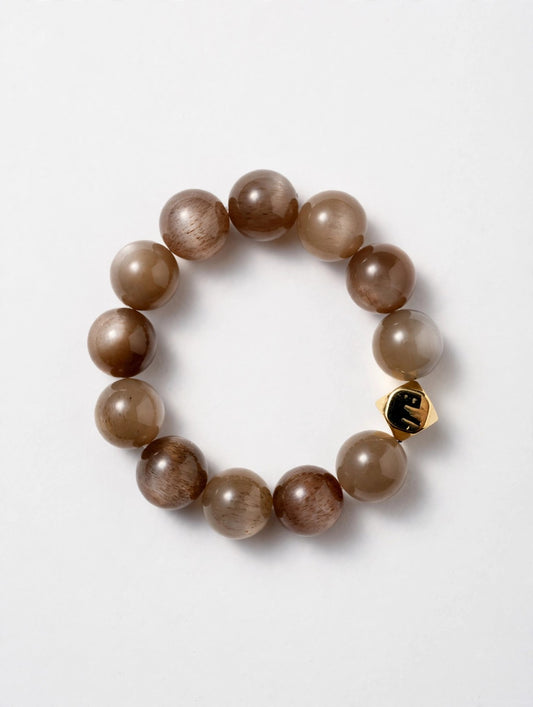 Serin | "Caramel Glow" Sunstone Bracelet