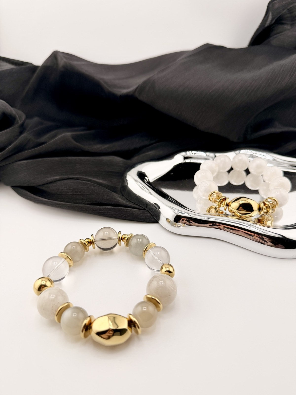 Serin | "Moonlight" White Moonstone Bracelet